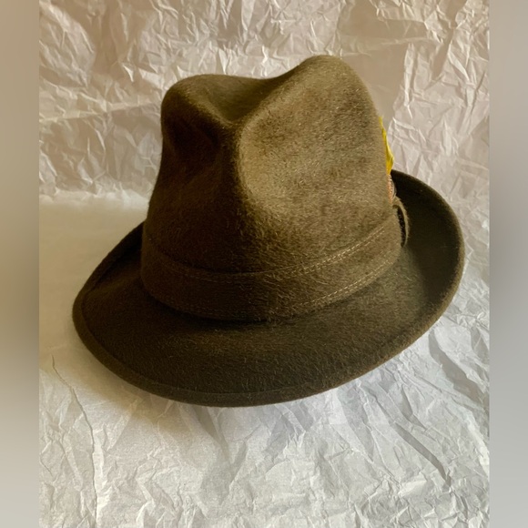 Vintage Vanzina Pavia Fedora( Qualita Extra ) size 6 7/8 - Picture 7 of 15